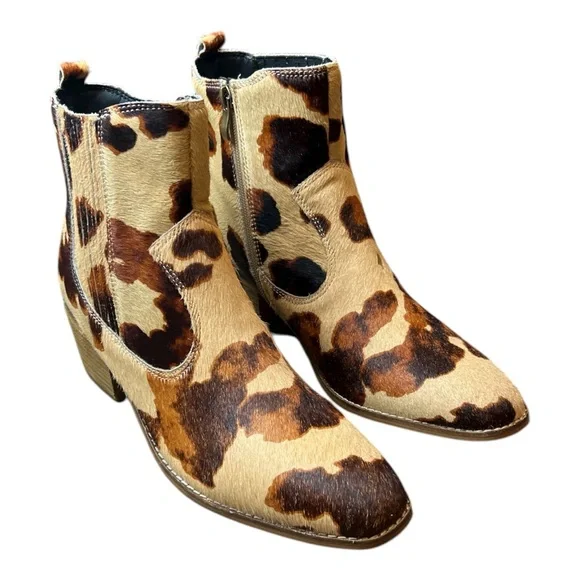 Corky's Charming Cow Print Boots SZ 10 - Picture 3 of 10